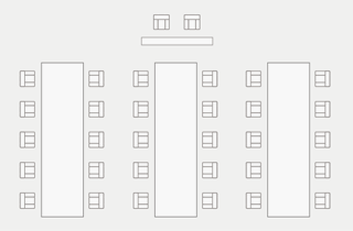 32名の場合のテーブルレイアウト