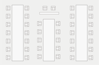 40名〜のテーブルレイアウト
